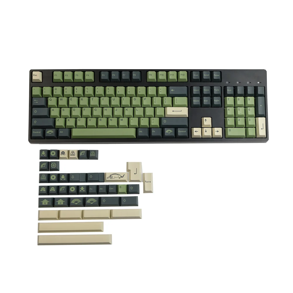 GMK Terra Keycap GMK Lshtar 142 teclas Cherry Profile ISO Enter Key 2U 2.25U 2.75U 3U 6.25U 7U barra espaciadora para teclado mecánico - imagen 3