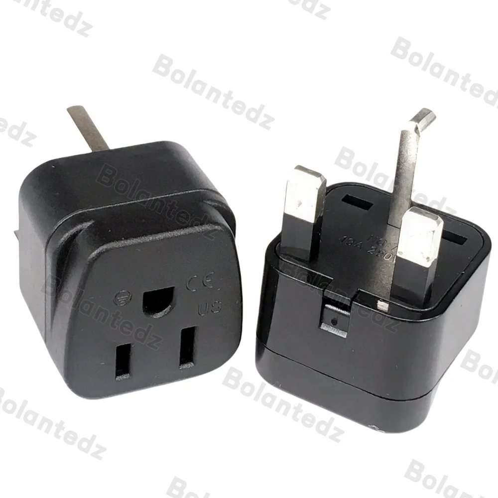 Adaptador de enchufe de Canada, EE. UU., Reino Unido, 13A, tipo A, tipo B a tipo G, convertidor de Inglaterra, Singapur, Malasia, Dubai, Hong Kong, enchufe adaptador de viaje - imagen 2