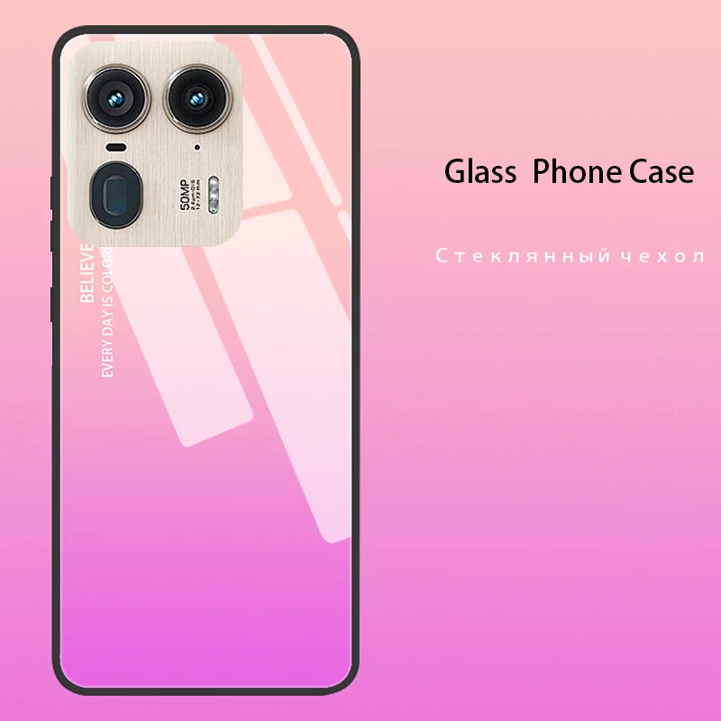 Para Motorola Edge 50 Ultra funda de vidrio templado para Moto Edge 50 Fusion Edge50 Pro parachoques trasero duro para Edge 50Ultra - imagen 2