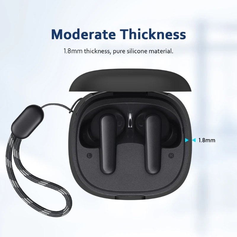 Anker-funda protectora para auriculares Soundcore P20i/R50i, carcasa lavable a prueba de golpes, funda suave antipolvo - imagen 5