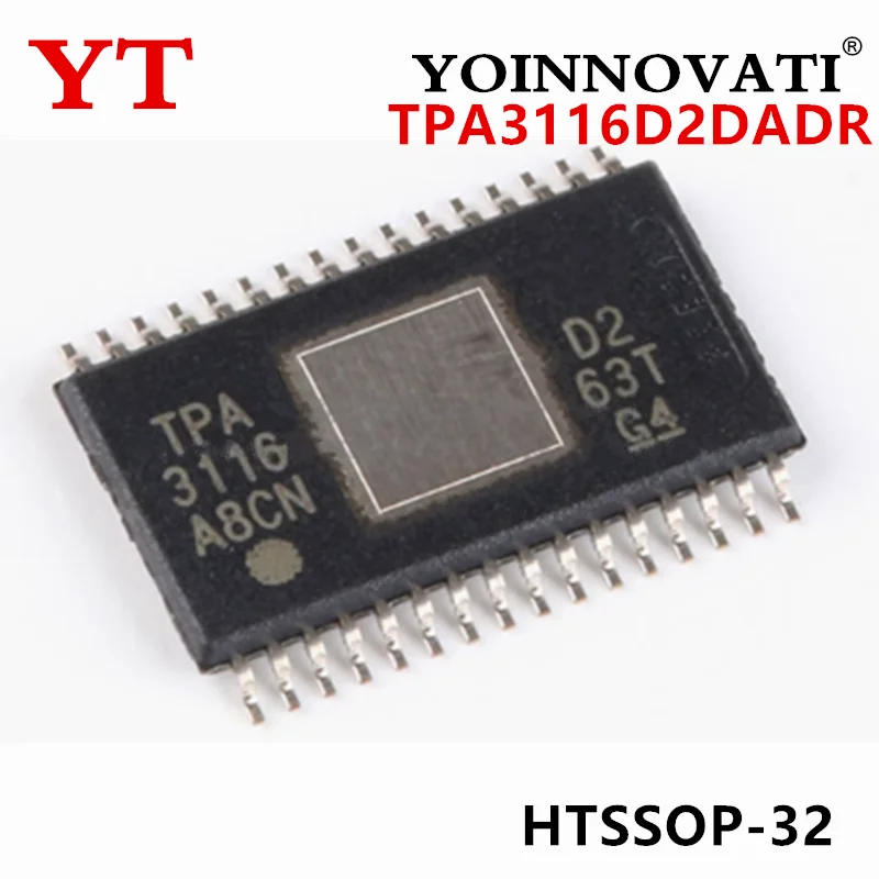 10-100 Uds nuevo TPA3116D2DADR TPA3116D2DAD TPA3116 HTSSOP32 Chipset amplificador sunminds