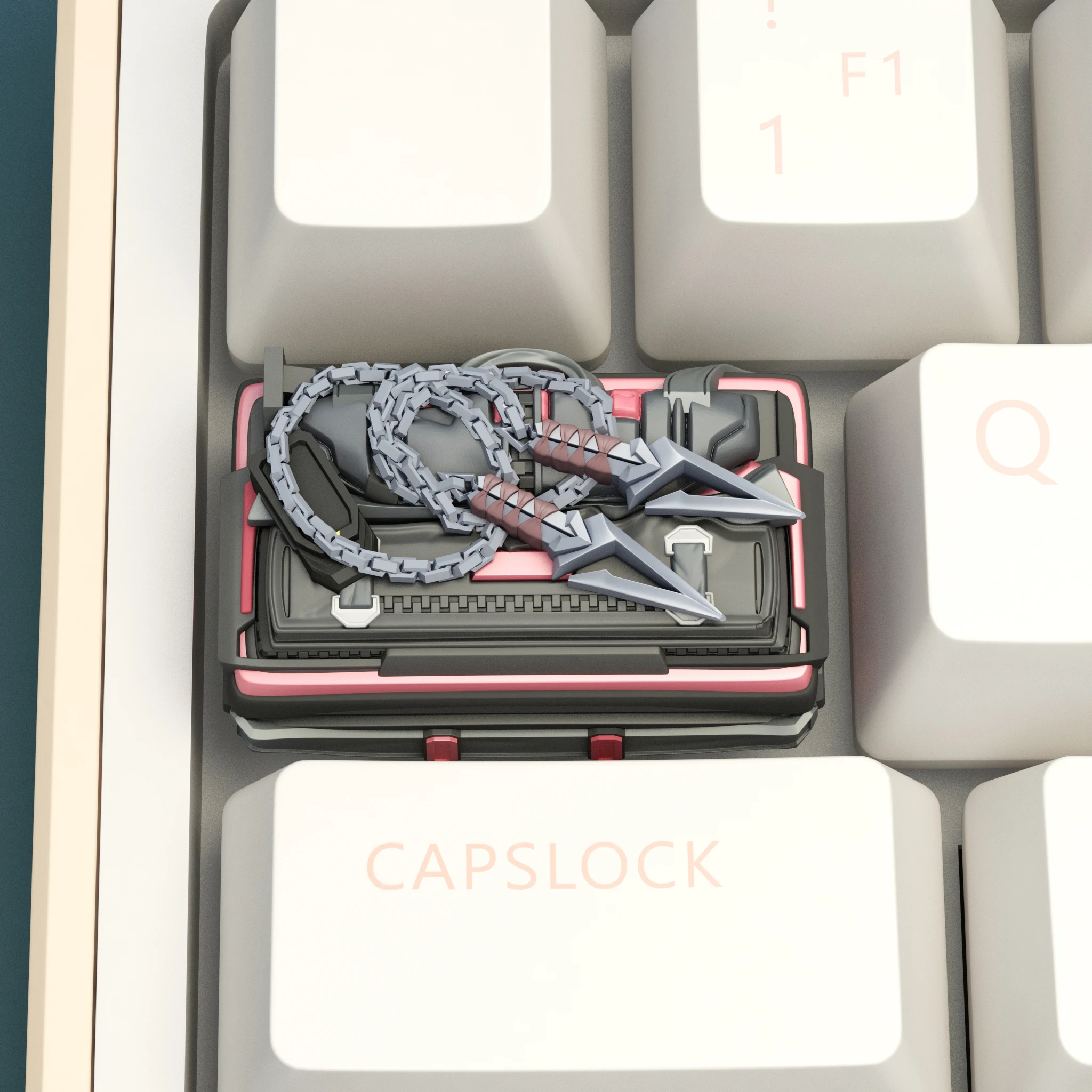 Juego de teclas con tema de juego Valorant, teclas personalizadas originales hechas a mano con eliminación de resina para accesorios de teclado mecánico - imagen 5