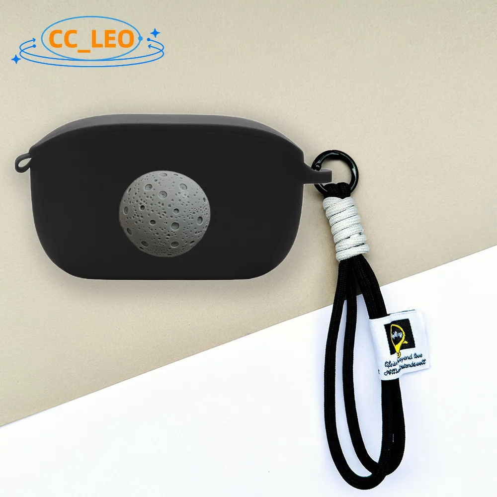 Para JBL Wave100 TWS funda protectora a prueba de golpes Linda cerdito tiburón cordón colgante JBL VIBE100 TWS funda suave de silicona - imagen 2