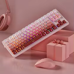 Teclas PBT retroiluminadas RGB con rubor, teclas con brillo impreso lateral, perfil de cereza para interruptores Cherry MX, teclado mecánico para jugadores