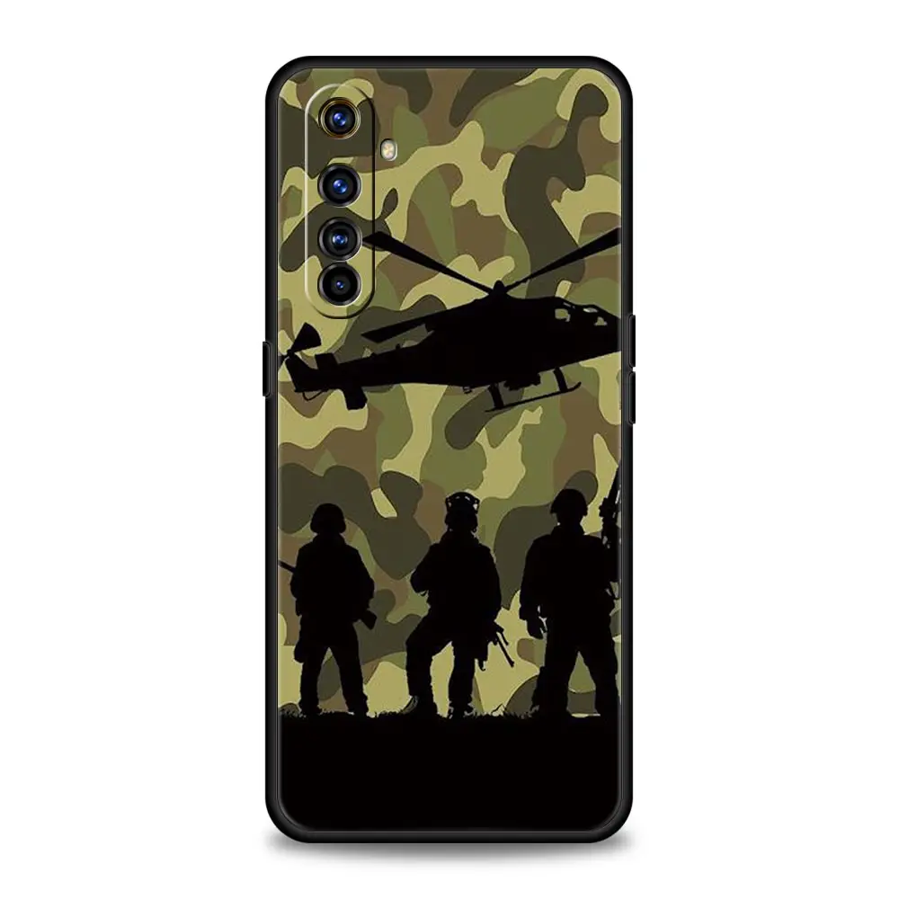 Funda militar de camuflaje para Realme 12 11 10 9 8 5G 7 6 GT5 GT3 GT2 Pro C21 C25 C35 para Realme GT Neo 2 3 3T 5 - imagen 4