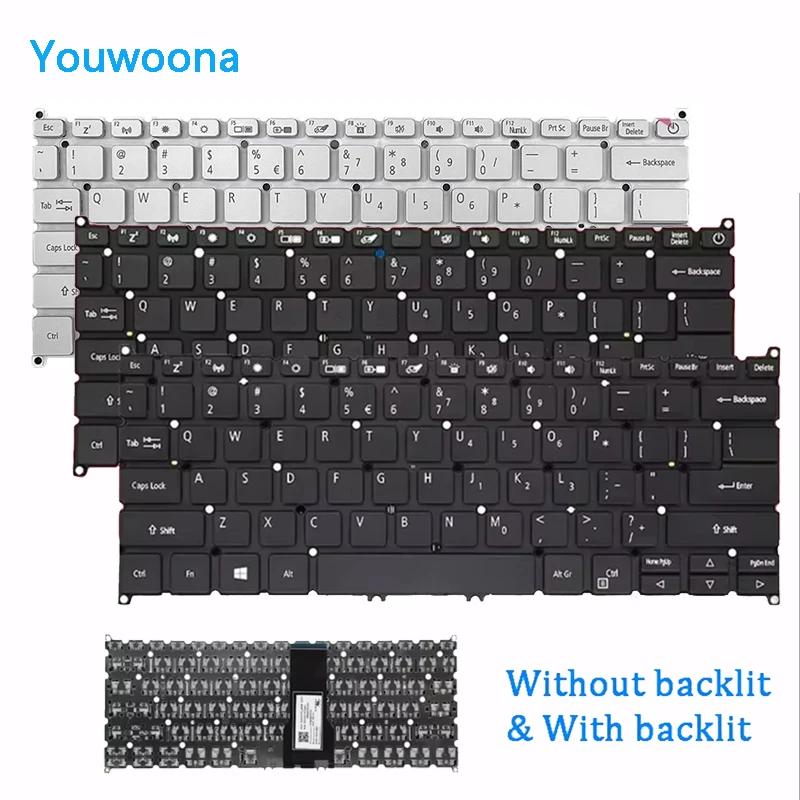 Teclado ORIGINAL para ordenador portátil ACER, nuevo, para ACER A514-52G, N19H2, N20C4, N20C12, N16C4, N19P1, SF314-511