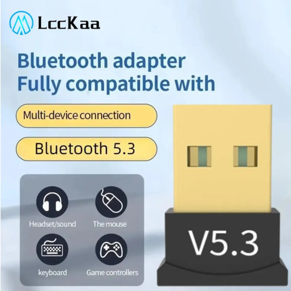 Adaptador USB Bluetooth 5,3 Dongle para PC portátil altavoz ratón inalámbrico teclado música Audio Bluetooth 5,1 transmisor receptor