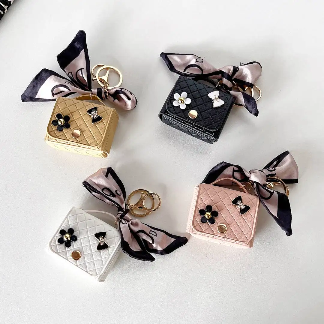 Bolso de lujo, funda de cuero para auriculares para Huawei Freebuds 5i 4i 4 3 SE2, funda protectora para auriculares inalámbricos, monedero, llavero