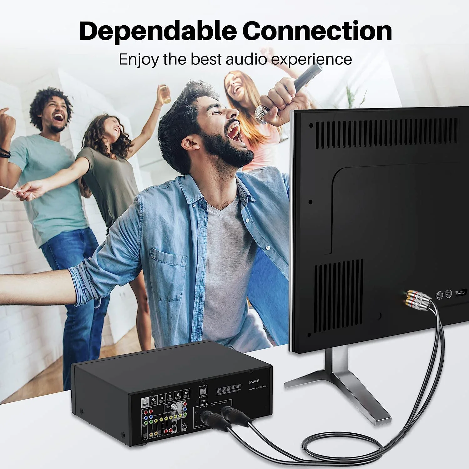 Cable Dual XLR macho a RCA macho 2 XLR a 2 RCA, Cable de Audio HiFi no equilibrado, Cable 4N OFC, para micrófono mezclador amplificador - imagen 2