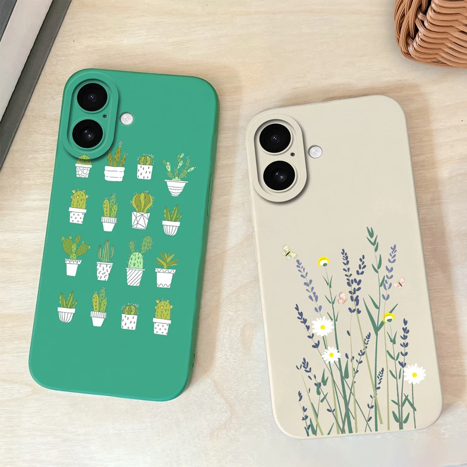 Étui à fleurs de bonbons pour iPhone 17 Pro Max/iPhone Air mise à niveau Protection d'objectif couverture arrière pour iPhone17 Silicone liquide souple Funda - imagen 4