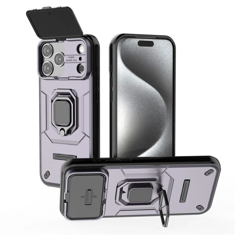 Para iPhone 17 Pro Max funda iPhone 17 Pro Max cubierta deslizante Protector de cámara soporte parachoques fundas protectoras de teléfono para iPhone 17 Air - imagen 4