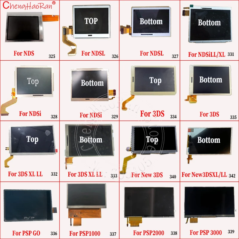 1 Uds pantalla LCD superior superior o inferior para Nintendo DS Lite para NDSL NDSI NDSI 3DS nuevo 3DS XL LL PSP GO - imagen 2