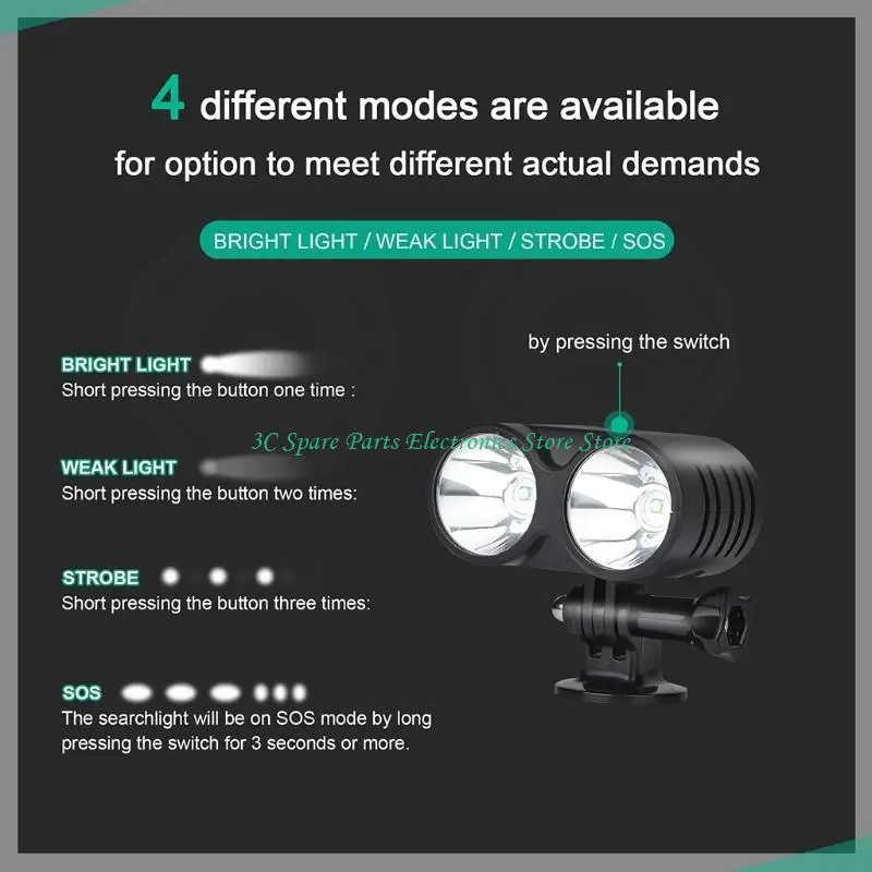 SZ Owl reflector recargable LED Flash lámpara señal para Air 2/para Air 2S/para 2/FPV - imagen 2