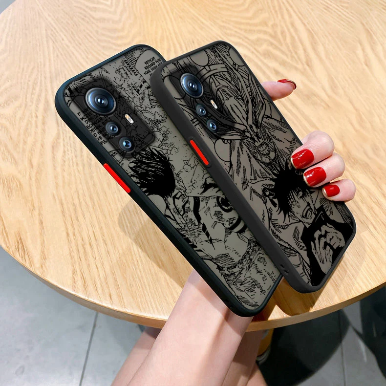 Jujutsu Kaisen Megumi Yuta funda de teléfono para Redmi Note 13, 12, 11, 10 Pro Plus Pro S T 5G, cubierta translúcida esmerilada mate - imagen 5
