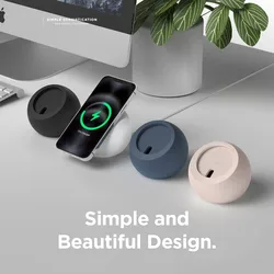 Soporte Carga Inalámbrica MagSafe iPhone 14 Pro Silicona Bola