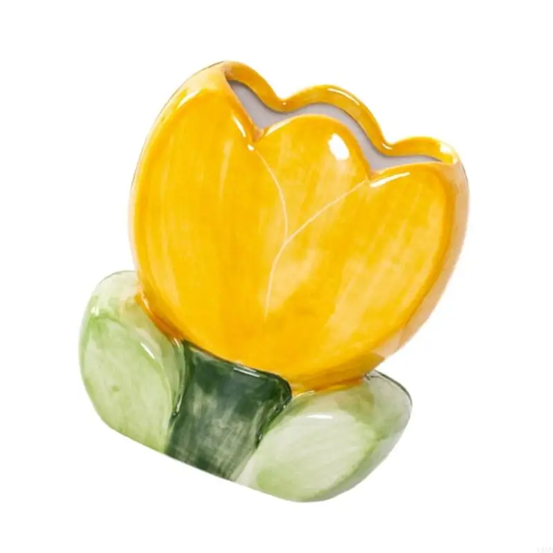 Ceramic Flower Cosméticos Bosques cepillos oficina Organizadores papelería con caja almacenamiento no tóxico y3nd - imagen 2