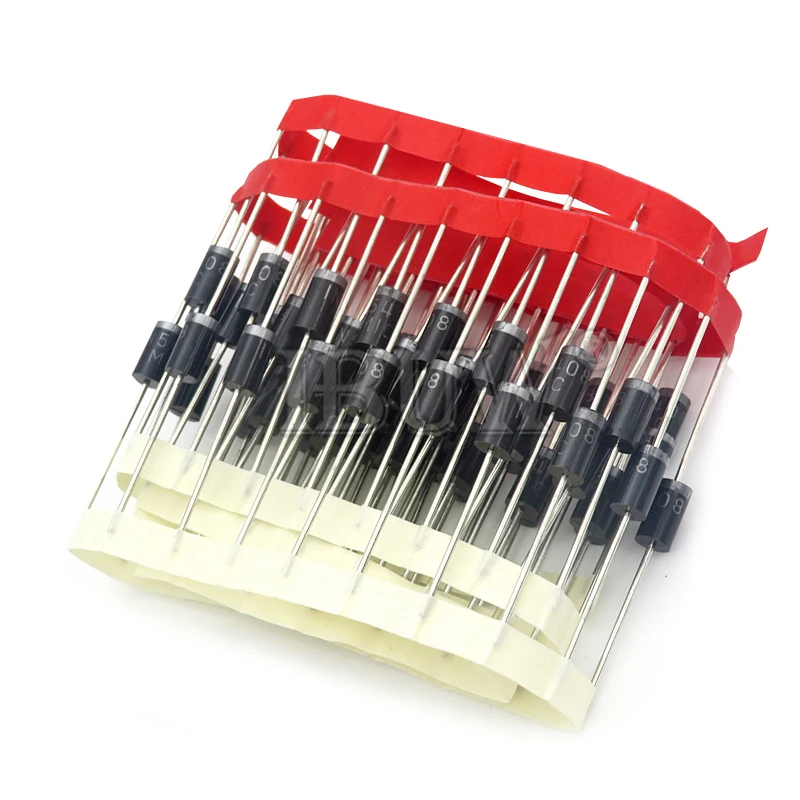 20 piezas diodo rectificador 1N5408 1N5404 1N5401 1N5822 1N5818 UF5408 UF5402 6A10 10A10 DO-27 nuevo ORIGINAL - imagen 3