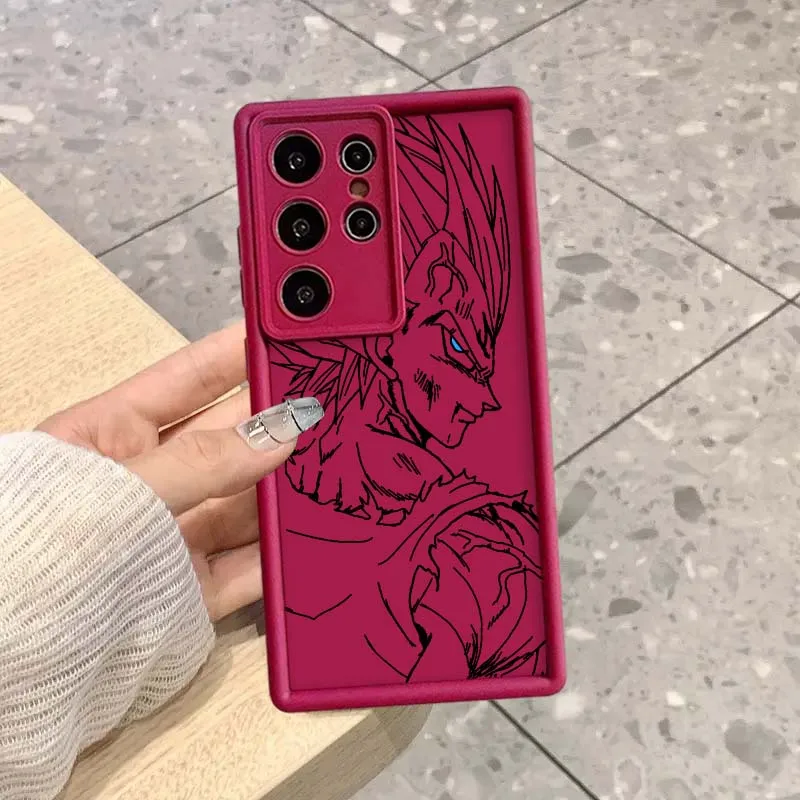 Arte d-dragon Balls línea de cómic para Samsung Galaxy S25 S24 S23 S22 S21 S20 Ultra Plus FE 5G Eye Ladder funda de teléfono - imagen 5