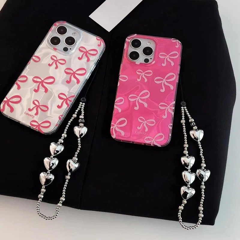 Funda de mariposa con lazo de amor para Infinix Note 50 40 Pro Hot 30 Play Zero 40 Camon 20 30 Pro 5G Itel A50 P55 4G fundas de teléfono