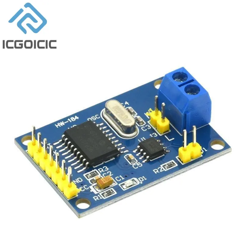 Módulo de bus CAN MCP2515, receptor SPI TJA1050 para controlador ARM 51 MCU - imagen 2