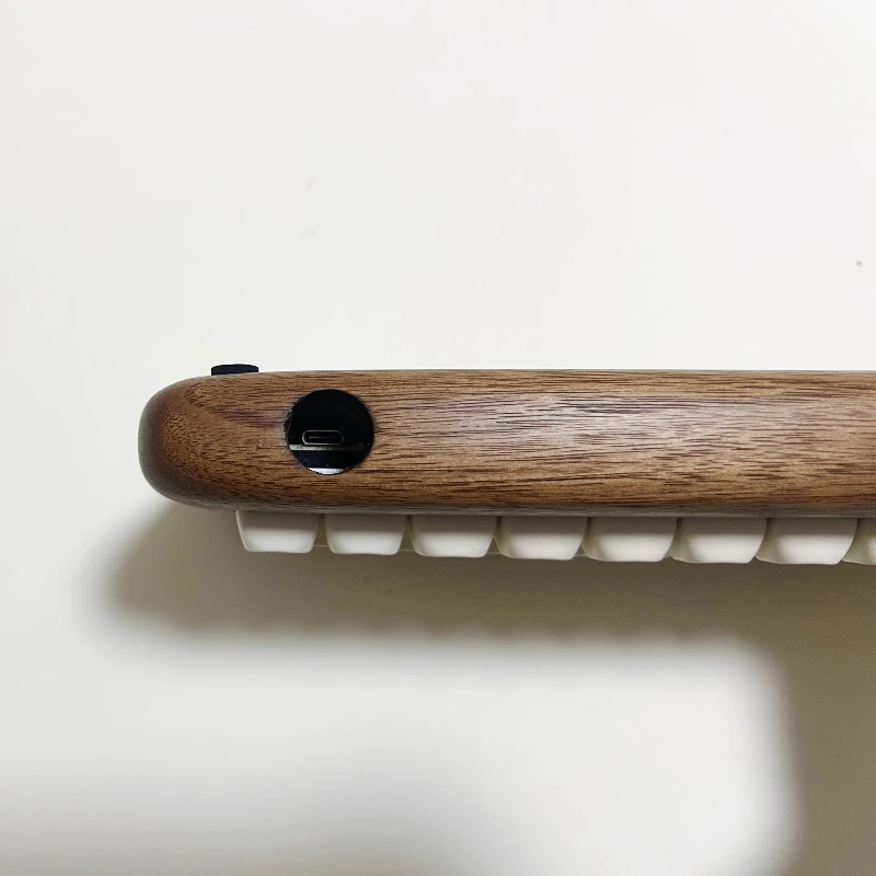 Kit de teclado mecánico de madera de nogal negro, personalizado, triodo, inalámbrico, Bluetooth, 2,4G, RGB, junta de intercambio en caliente, diseño ergonómico de VIAL - imagen 5