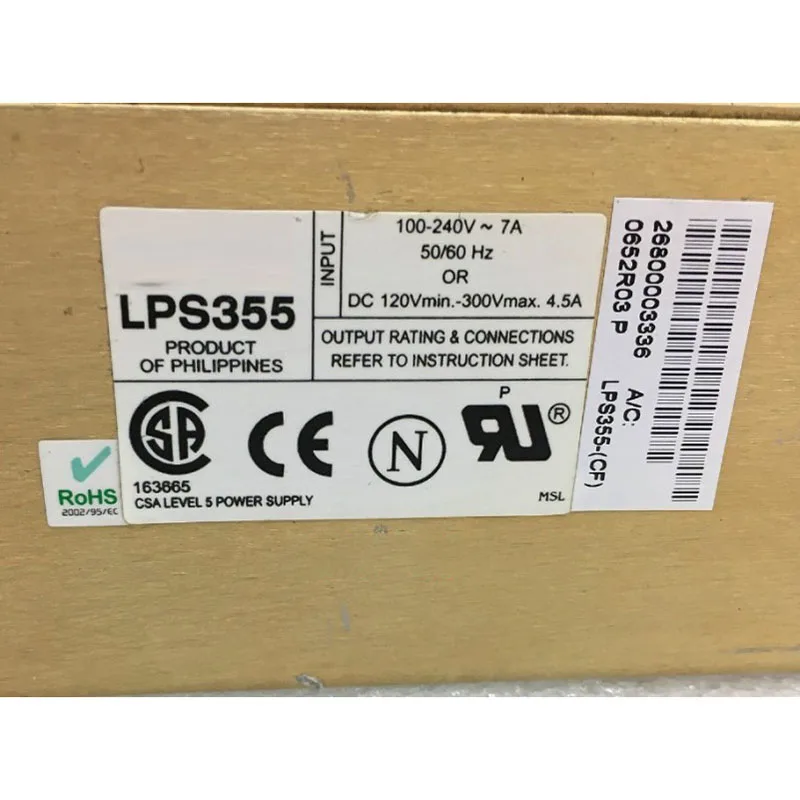Fuente de alimentación para equipos médicos industriales LPS355 - imagen 2