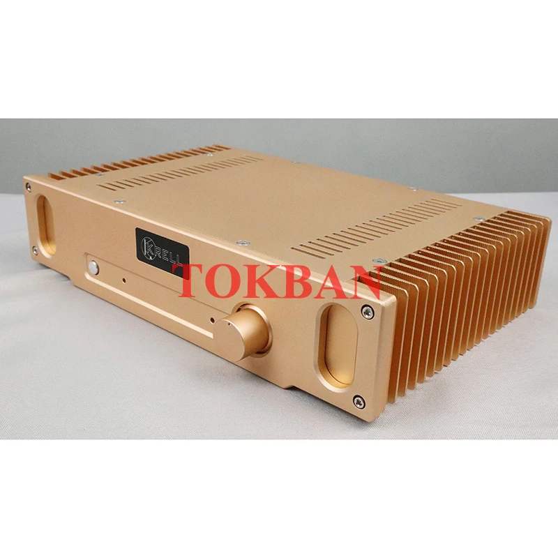 Tokban Audio-carcasa de aluminio para amplificador de potencia, carcasa para caja de Audio, Clase A, DIy, 1969, 336x75x208mm - imagen 5