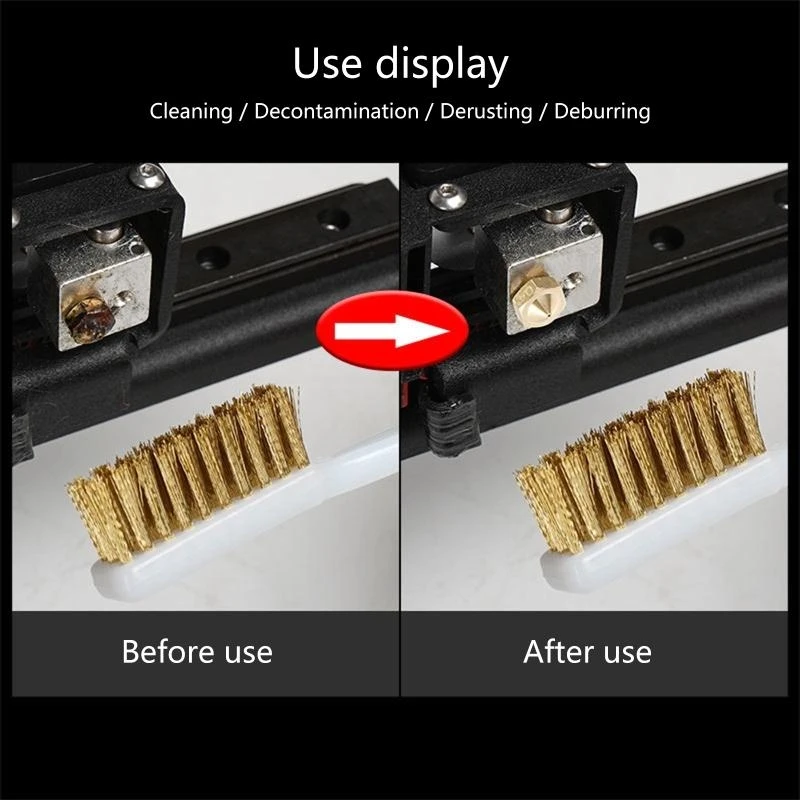 F3KE impresoras boquillas limpiadoras latón llave llave latón 17 piezas 17 piezas con 0.15/0.25/0.35/0.4/0.5 mm - imagen 3