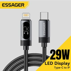 Essager Cable USB-C Carga Rápida 29W PD para iPhone 11-14 Pro Max