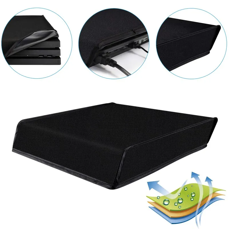 Funda a prueba de polvo para consola PS4 Pro, funda protectora de repuesto, funda protectora antipolvo para PlayStation 4 Slim, accesorios para PS4 - imagen 3