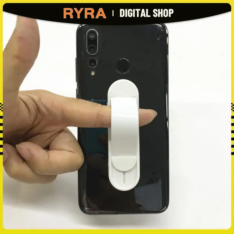 RYRA-Soporte multifuncional para teléfono móvil, adhesivo trasero ABS, reutilizable, para dedo, agarre de empuje y agarre