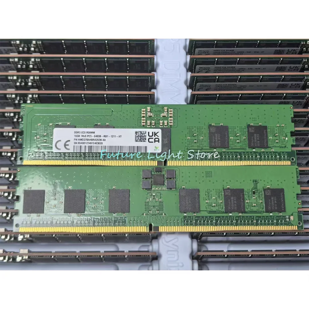 1 Uds. Para SK Hynix RAM 16GB 16G 1RX8 DDR5 PC5-6400B DDR5 6400 ECC RDIMM HMCG78AHBRA292N memoria de servidor - imagen 5