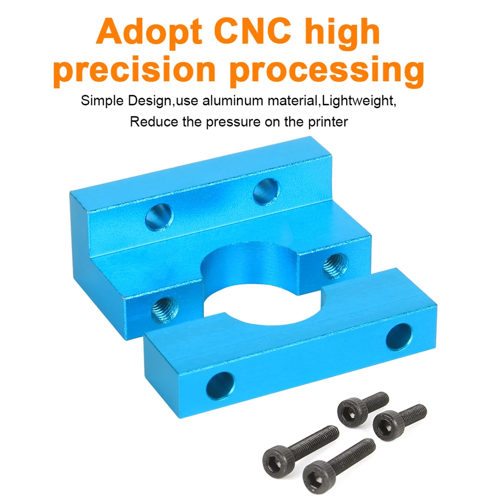 XCR V6 Hotend bloque fijo E3D V6 soporte volcán para accesorios de impresora 3D serie Ender3 CR10 conjunto extrusora bloque de aluminio - imagen 5
