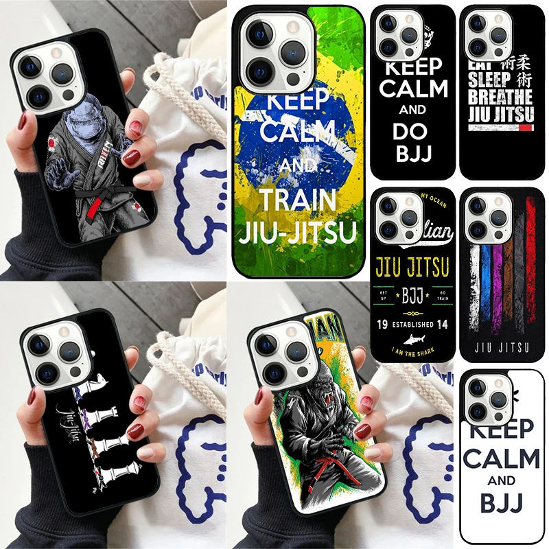 BJJ brasileño Jiu Jitsu funda de teléfono para iPhone 17 Air 16 15 14 12 13 PLUS 11 PRO MAX funda Fundas Shell