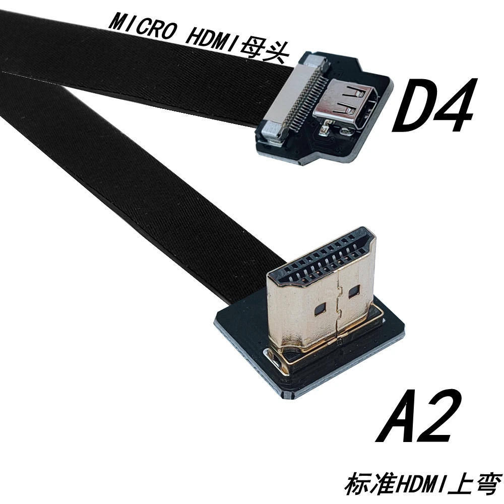 Adaptador Micro HDMI compatible con micro HD, adaptador de extensión HD 1,4 hembra, convertidor 1080P para teléfono, tableta, cámara HDTV MP4