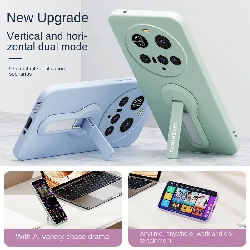 Adecuado para Xiaomi 15 ultra funda de teléfono nuevo soporte cuerda mi14 poco f7 ultra x7 pro cubierta suave de silicona líquida - imagen 5