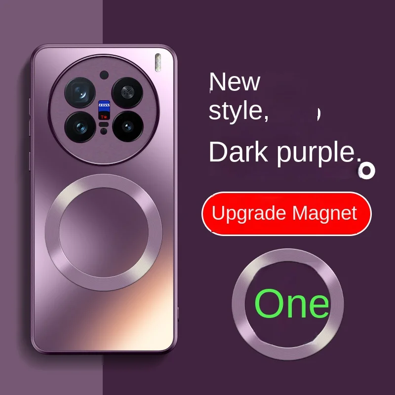 Para VIVO X200 Pro funda dura mate magnética carga inalámbrica MagSafe funda protectora trasera para VIVO X200 Pro Mini X200Pro Shell - imagen 5