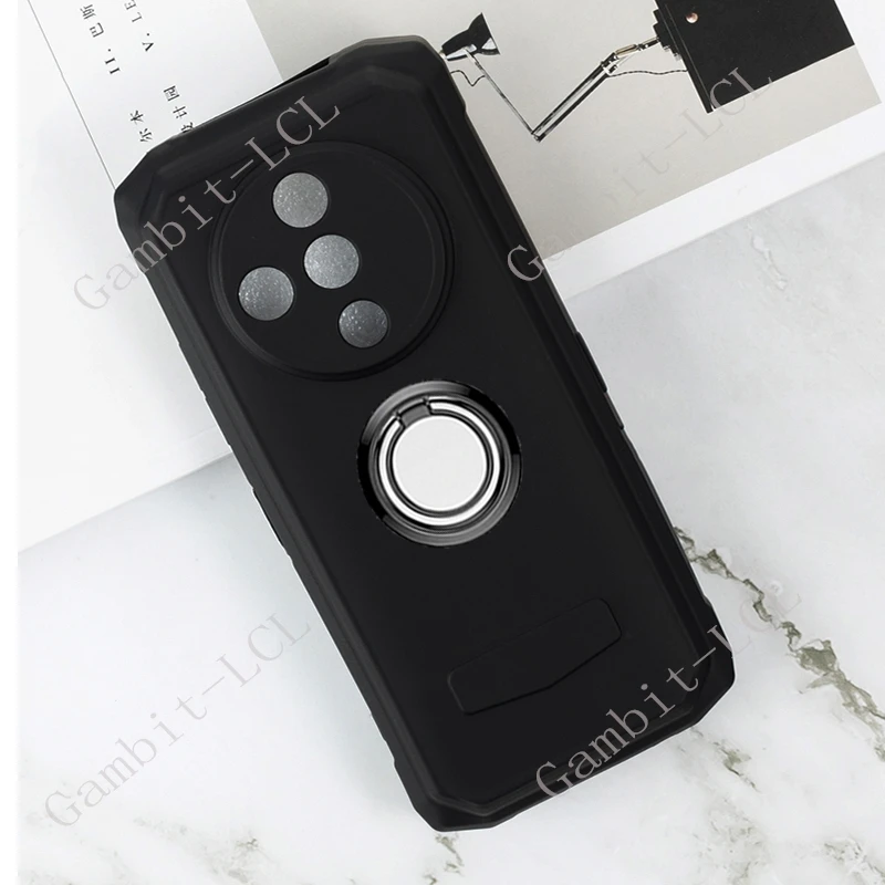 Para Doogee Fire 6 Power Fire6 Fire6Power DoogeeFire6 soporte de anillo trasero funda de teléfono suave TPU Original cubierta a prueba de golpes - imagen 3