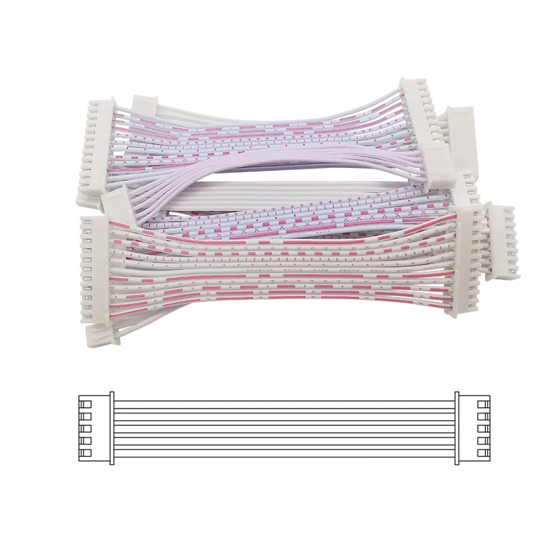 Conector de Cable de enchufe hembra a hembra, 10 piezas, JST, XH, XH2.54, XH, 2,54mm, 2/3/4/5/6/7/8/9/10/12 Pines, 26AWG, 10/20/30CM - imagen 5