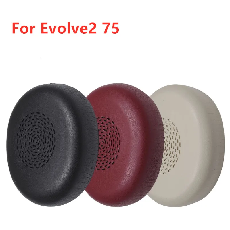 Almohadillas de esponja de repuesto para auriculares Jabra evolve2 75, almohadillas para los oídos de espuma suave, orejeras con aislamiento de ruido, novedad