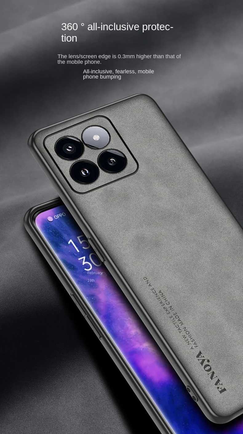 Funda de piel sintética suave para Xiaomi POCO X6, X5, X4, X3 Pro, funda protectora trasera magnética para Xiaomi POCO X6Pro, X4, GT, X5 - imagen 3