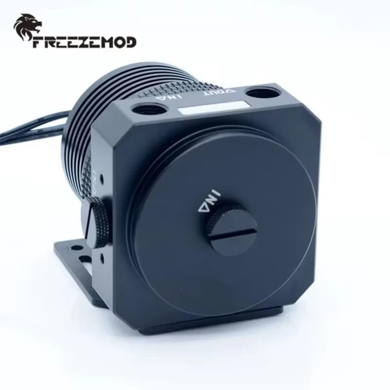 FREEZEMOD enfriador de agua de computadora bomba de suspensión magnética cubierta de bomba de metal completa armadura control de temperatura PWM 1100L. PU-JTD5