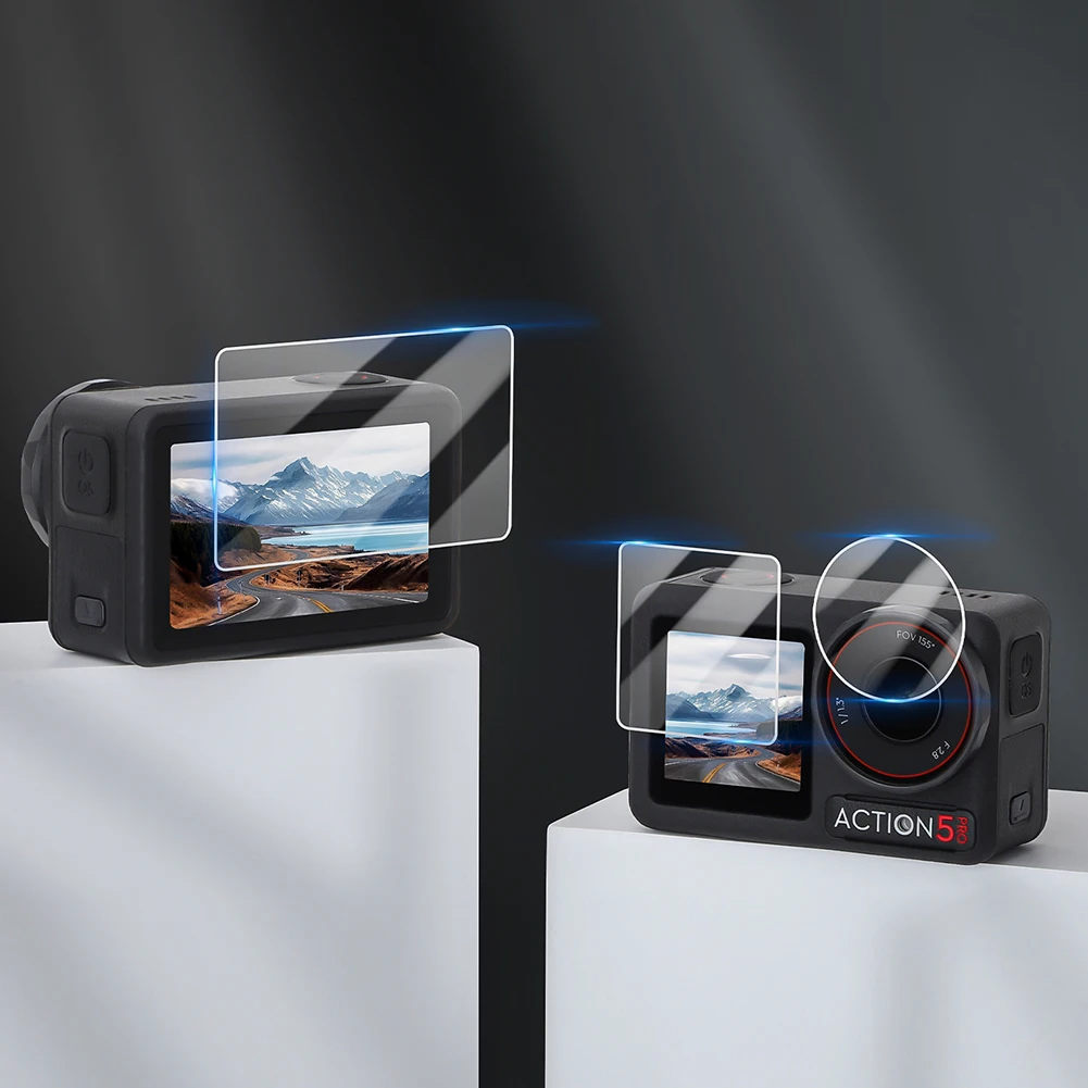 Para DJI Osmo Action 5 Pro Len Cover HD Protector de pantalla de vidrio templado tapa de película trasera delantera para DJI Osmo Action 5 Pro Accesorios - imagen 2