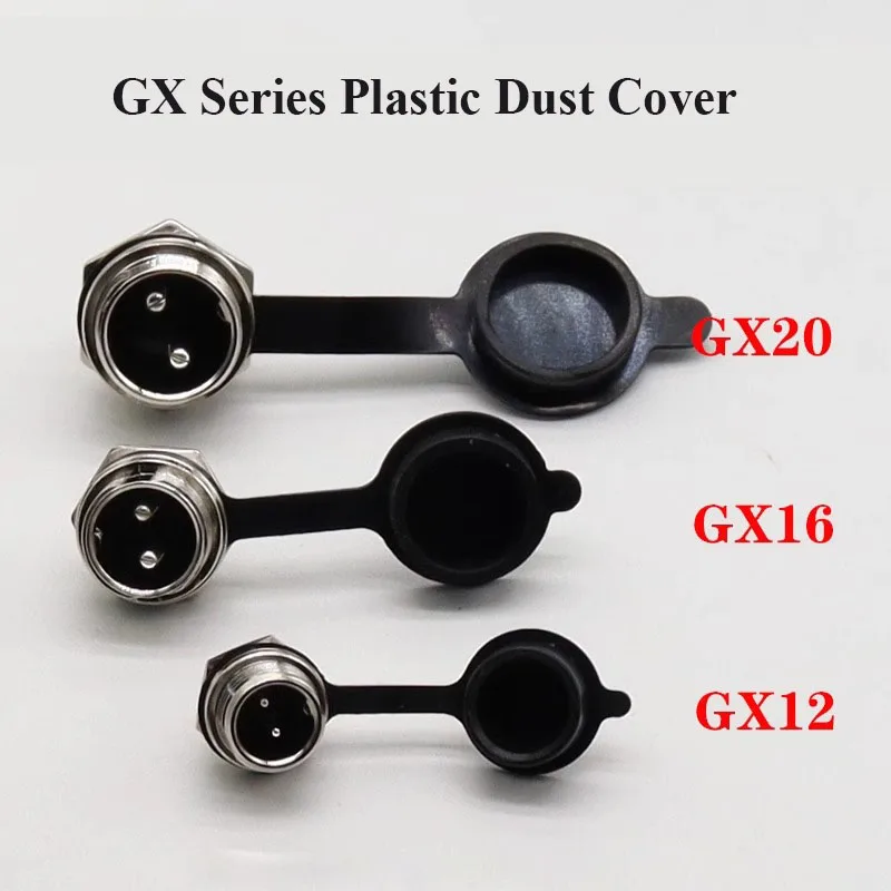 GX12 GX16 GX20 enchufe de aviación cubierta antipolvo Metal/plástico serie GX tapa de enchufe impermeable conector Circular funda protectora - imagen 3