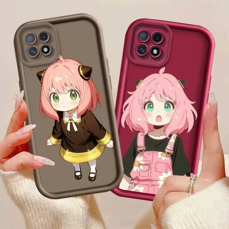 Anya Forger Anime para OPPO A96 A58 A74 A78 A72 A53 A54S A94 A54 A16 A52 A57 A98 A76 funda de teléfono con escalera ocular