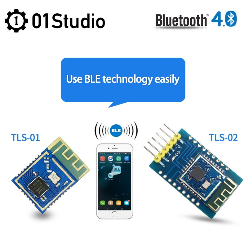 TLS-01 TLS-02 BLE Buletooth 4.0 Uart Transcsec Transmission Transparente Tech TLSR8266ForgSwitching Sans Fil Ardu37