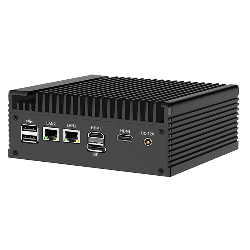 Servidor Firewall sólido 12.a generación Intel N100 N150 Mini PC sin ventilador 2xi226-V 2,5G 2 * COM NVMe 1 * DP 2 * HD computadora de refrigeración eficiente Nuc - imagen 3