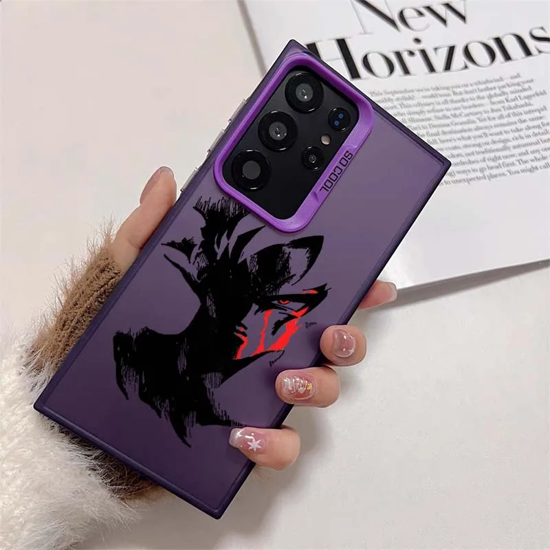 D-Dragon Ball Cool Son Goku Art para Samsung Galaxy S25 S24 S23 S22 S21 Ultra Plus funda plateada colorida para teléfono - imagen 5