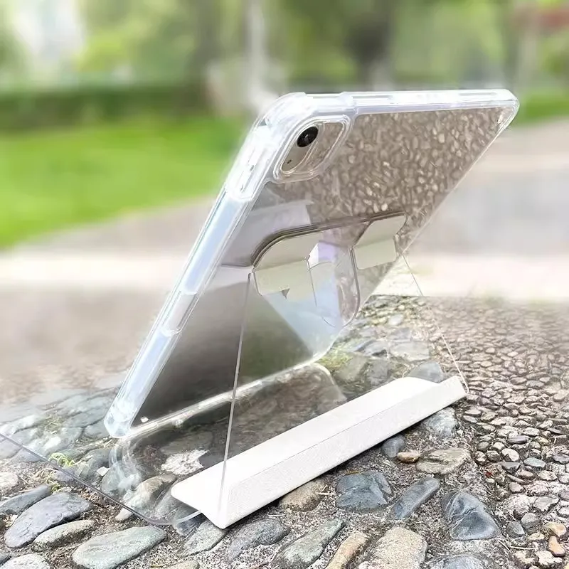 Funda giratoria de acrílico de cristal de hielo para Samsung Tab S6 Lite 2024 A9 Plus S8 S7 11 S9 FE Plus S8 Plus S7 FE 12,4 A9 8,7 A8 10,5