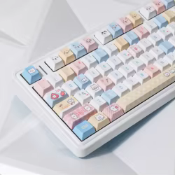 Teclas PBT Oso Píxel Chreey – Perfil Mecánico para Teclado